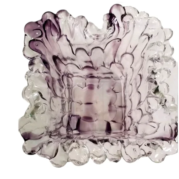 RARE signed Adam Jablonski Orignal. Amethyst colored crystal vase. - Picture 2 of 8